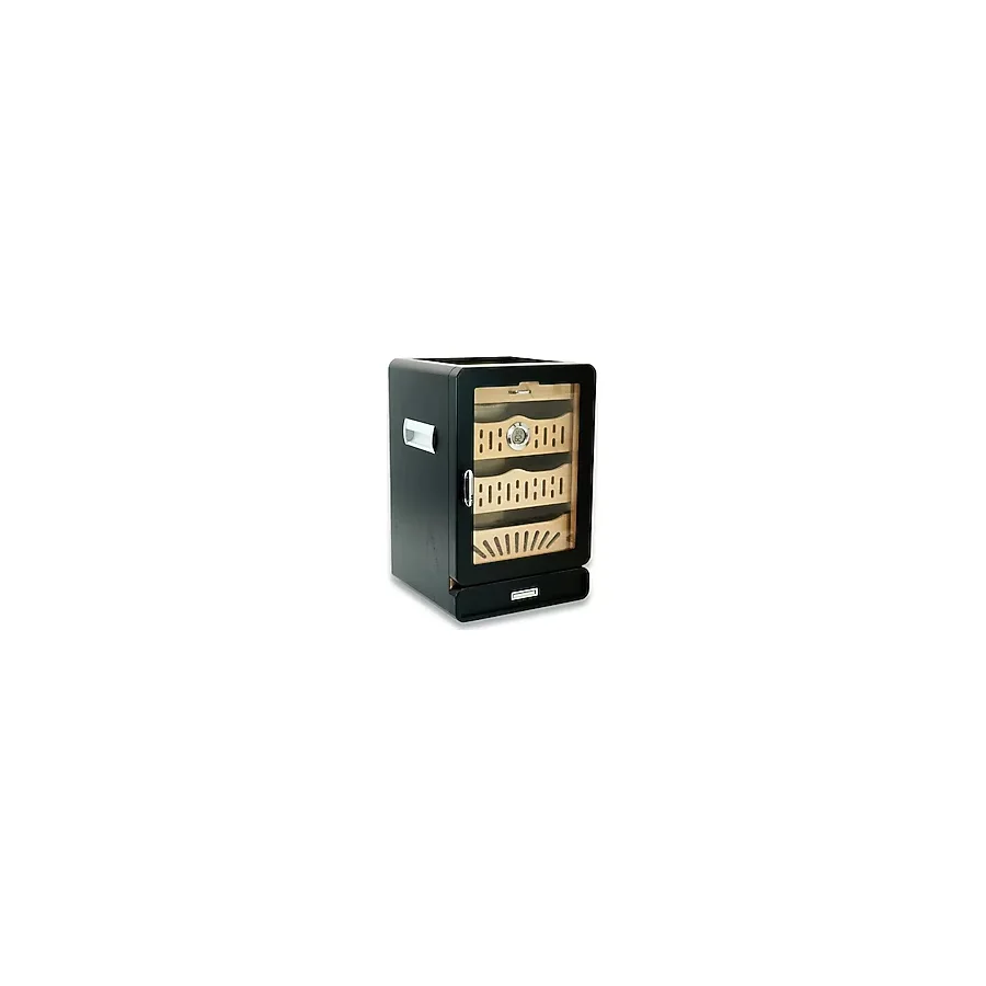 Cigarloong Camlı 4 Çekm.Puro Kutusu Humidor Siyah 150's