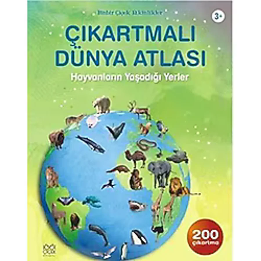 Çıkartmalı Dünya Atlası: Hayvanların Yaşadığı Yerler - Ruth Brocklehurst