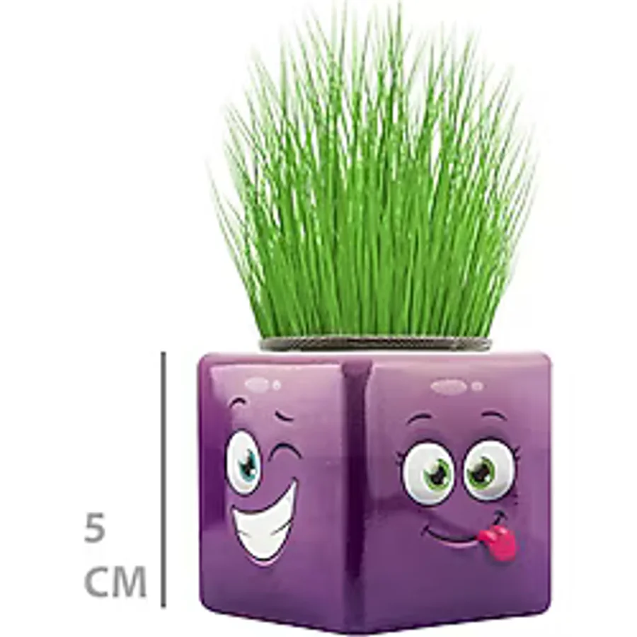 Çim Adam Mini Küp Emoji Figürlü 1 Adet Çok Renkli