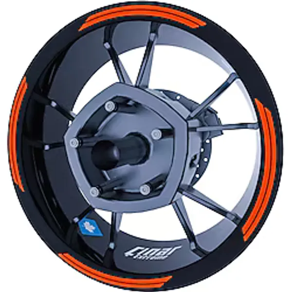 Çınar Extreme Floresan Turuncu Double Stripe Jant Şeridi Sticker Çınar Extreme