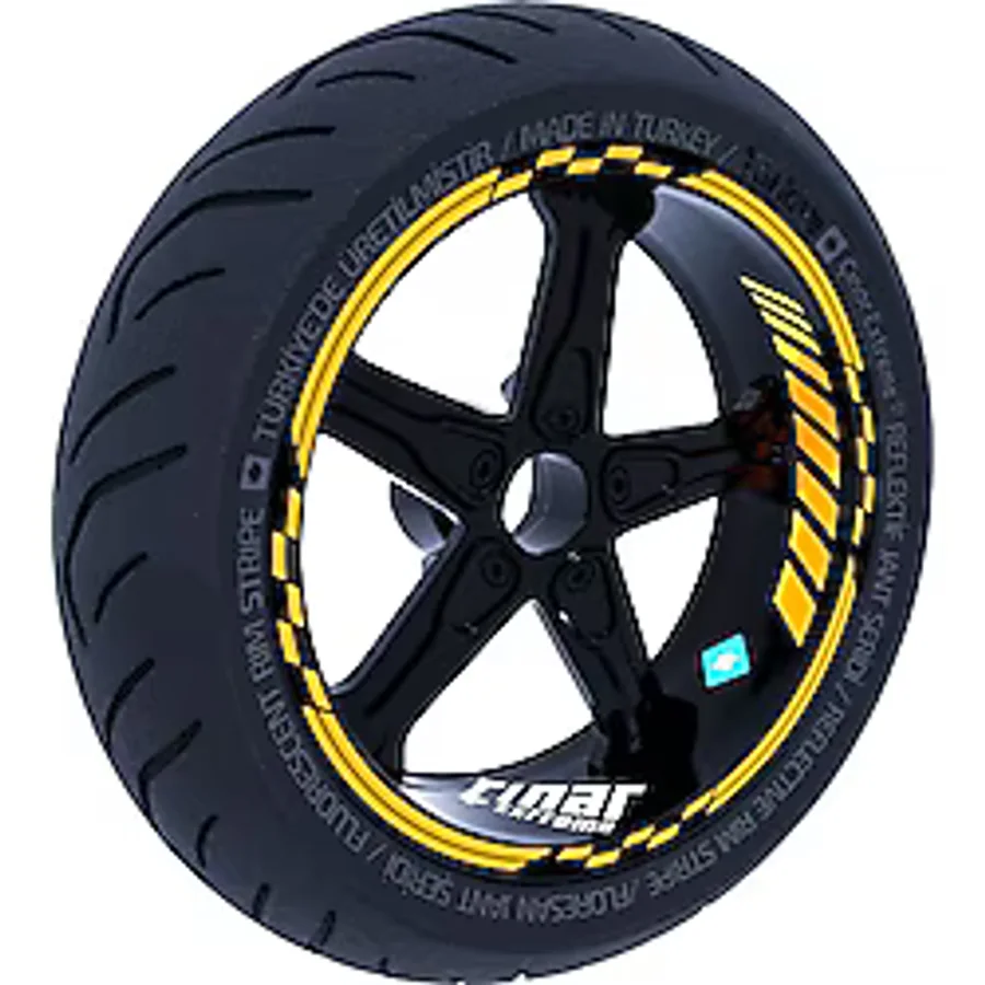Çınar Extreme Taksi Sarısı Moto Gp Iç Dış Jant Şeridi Takım Sticker