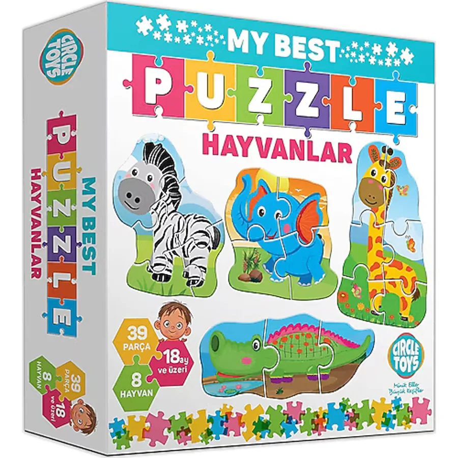Circle Toys My Best Puzzle Hayvanlar