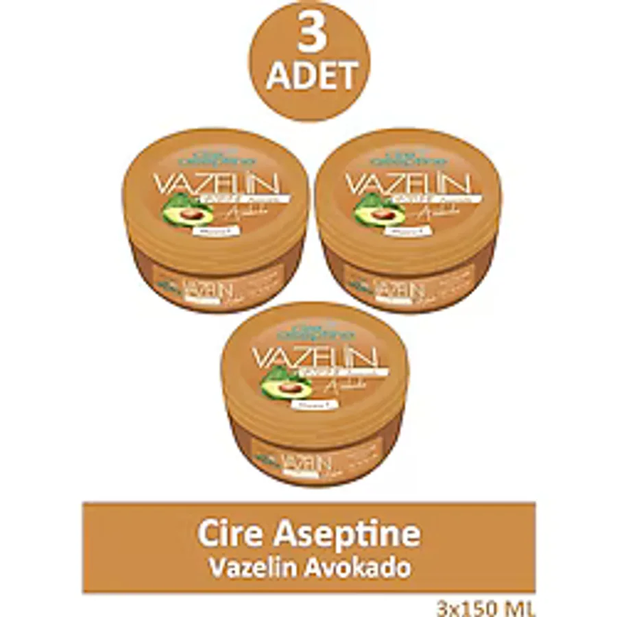 Cire Aseptine Avokado 150 ml 3 Adet Vazelin