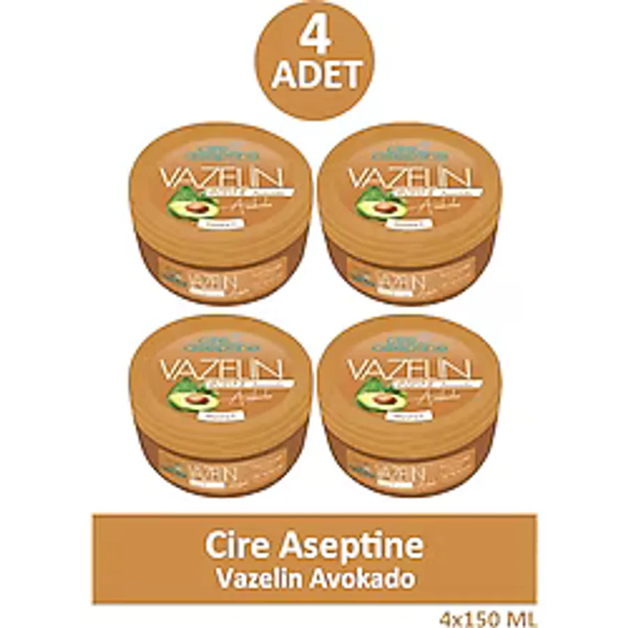 Cire Aseptine Avokado 150 ml 4 Adet Vazelin