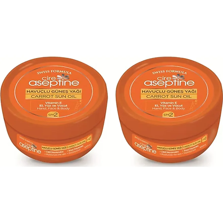 Cire Aseptine Havuçlu Güneş Yağı SPF 2 2 x 100 ML