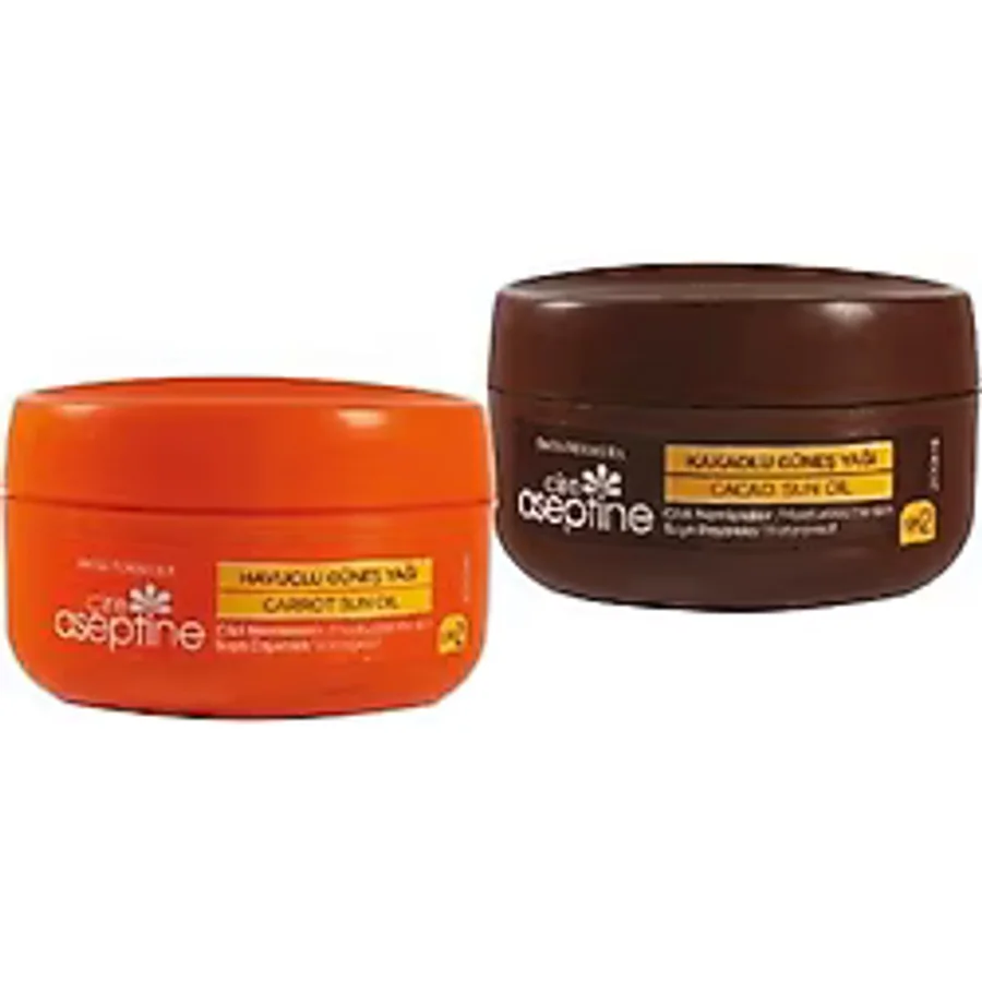 Cire Aseptine Kakaolu SPF 2 Güneş Yağı 100 ML + Havuçlu SPF 2 Güneş Yağı 100 ML