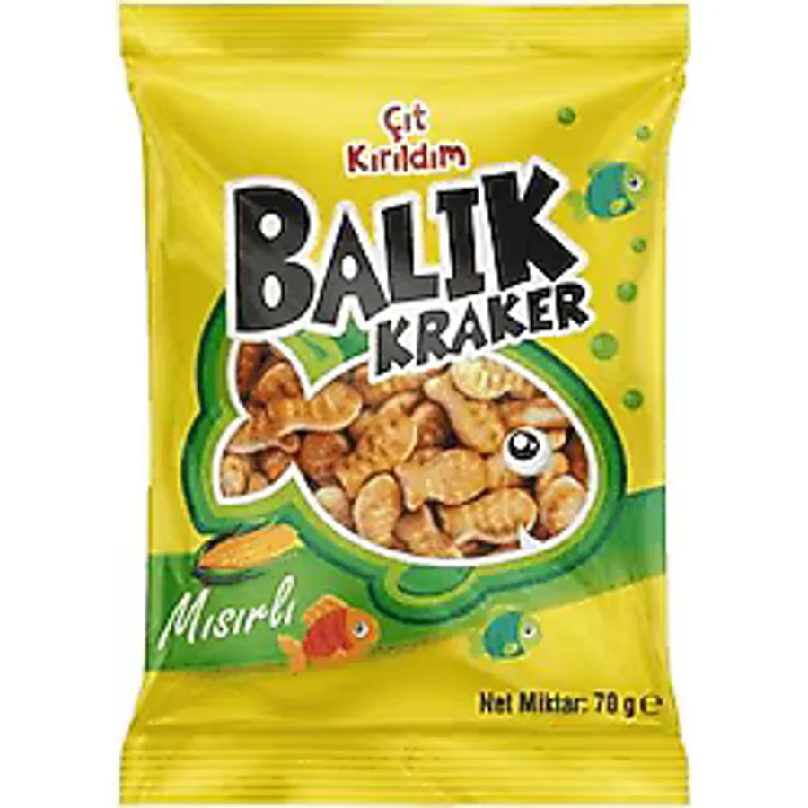 Çıtkırıldım 70 gr Mısır Balık Kraker