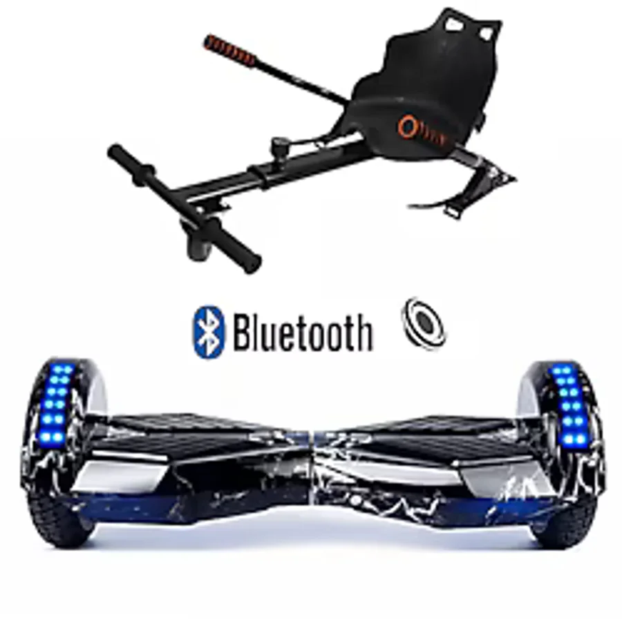CITYMATE Elektrikli Kaykay 8.5 inç + Hoverkart Set Akıllı Denge Ledli Bluetooth Hoverboard