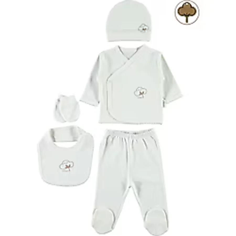 Civil Baby Bebek Organik 5'li Zıbın Takımı 0-1 Ay Pembe - 0 - 1 Ay