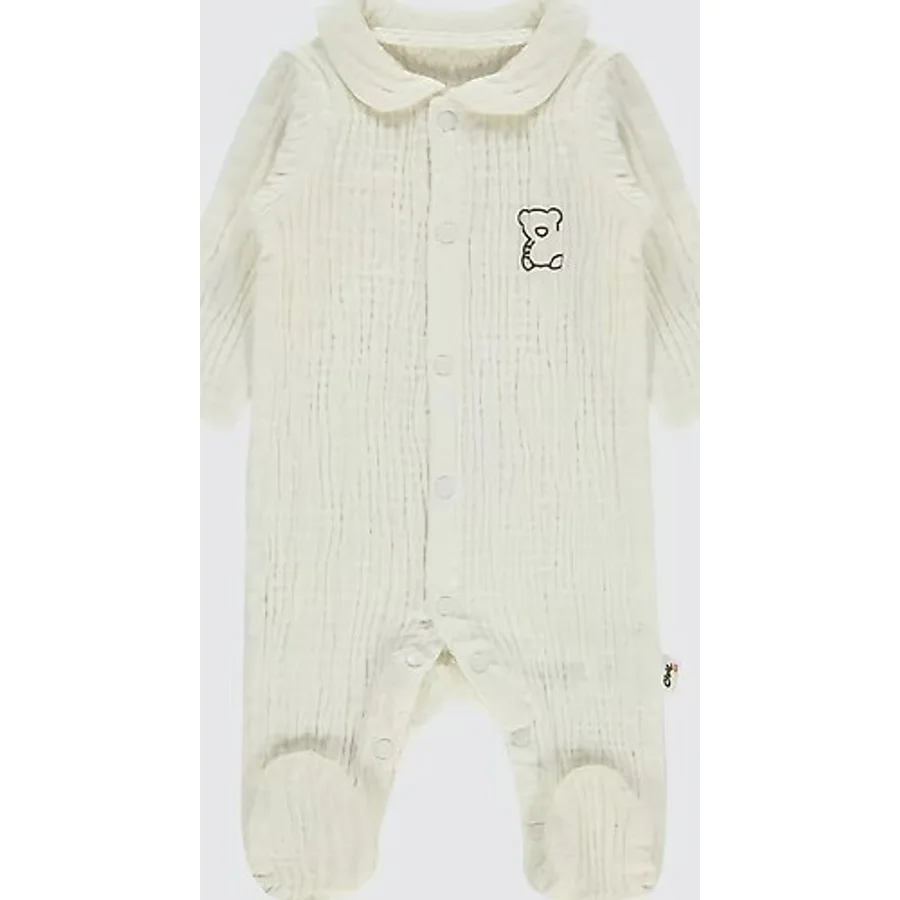Civil Baby Bebek Patikli Tulum 1-9 Ay Ekru Ekru