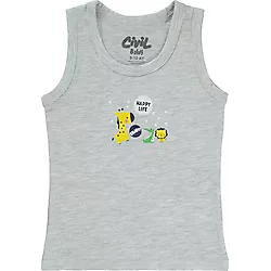 Civil Baby Erkek Bebek Atlet 9-18 Ay Gri