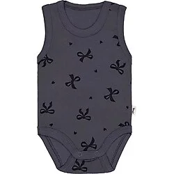 Civil Baby Fiyonk Empirme 1-36 Ay Çıtçıtlı Badi - Gri 18-24 Ay