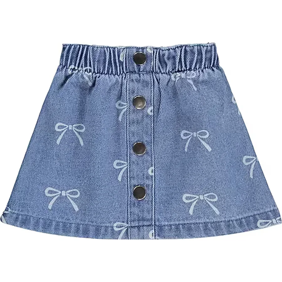 Civil Baby Fiyonk Empirmeli Kot 6-18 Ay Etek - Mavi 18-24 Ay