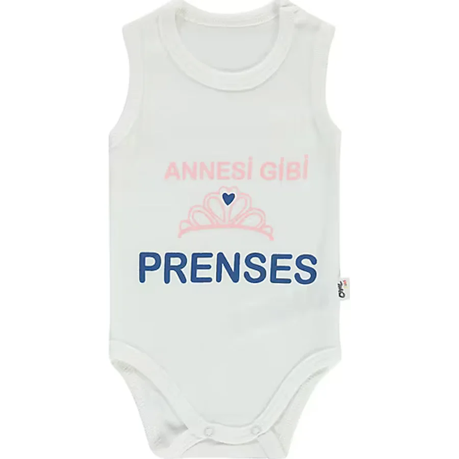 Civil Baby Kız Bebek Çıtçıtlı Badi 1-36 Ay Ekru