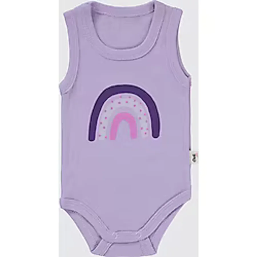 Civil Baby Kız Bebek Çıtçıtlı Badi 1-36 Ay Lila