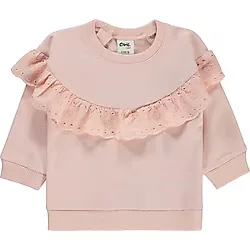 Civil Baby Kız Bebek Sweatshirt 6-18 Ay Açık Pudra