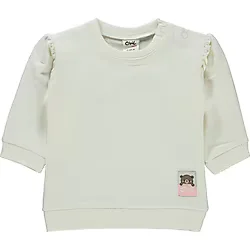 Civil Baby Kız Bebek Sweatshirt 6-18 Ay Ekru
