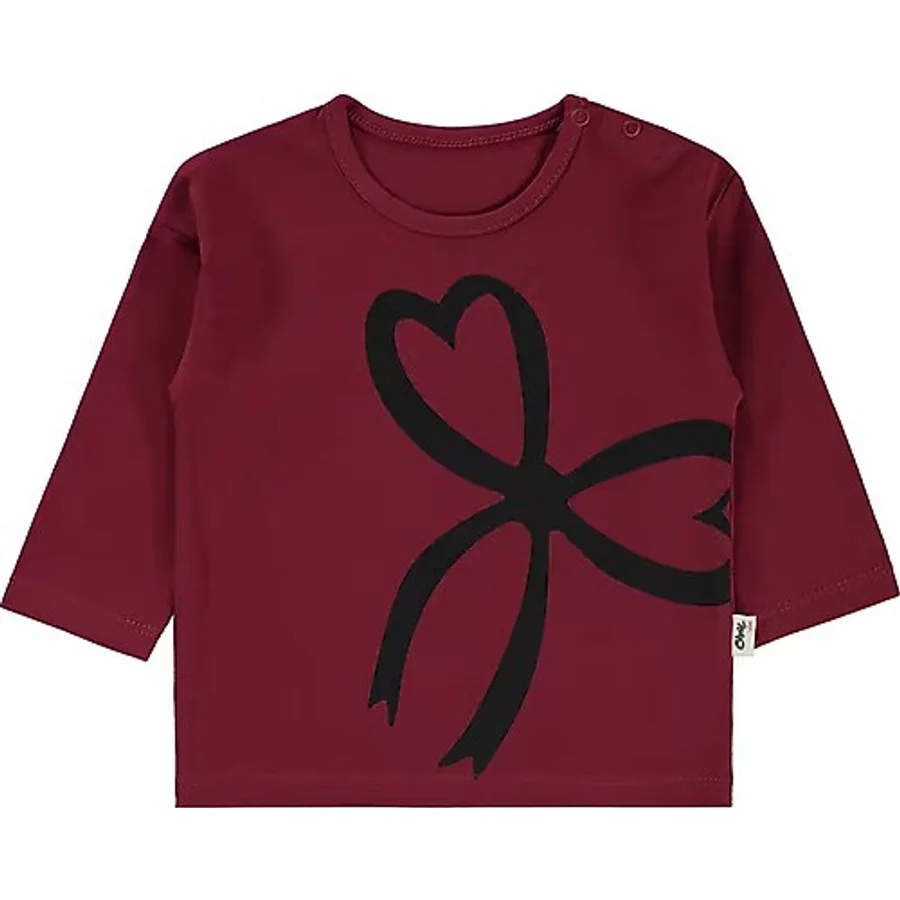 Civil Baby Kız Bebek Sweatshirt 6-18 Ay Koyu Bordo Koyu Bordo