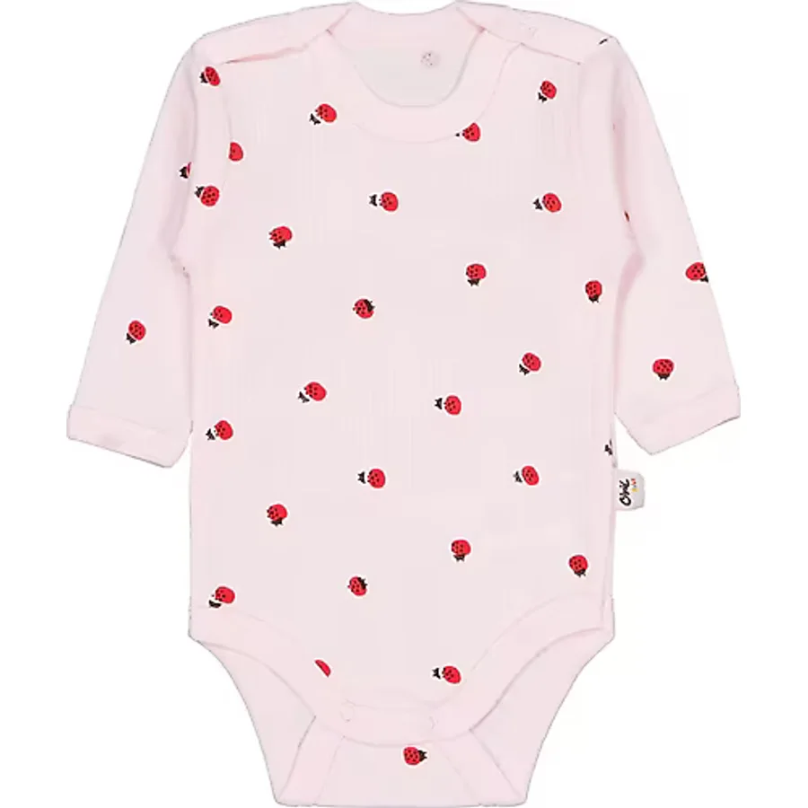 Civil Baby Uğur Böceği Empirme 0-48 Ay Çıtçıtlı Badi - Pembe