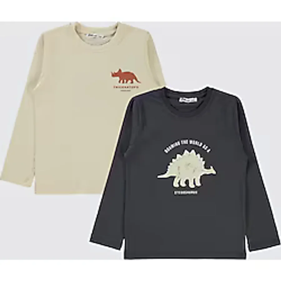 Civil Boys Erkek Çocuk 2'li Sweatshirt 5-13 Yaş Antrasit Antrasit