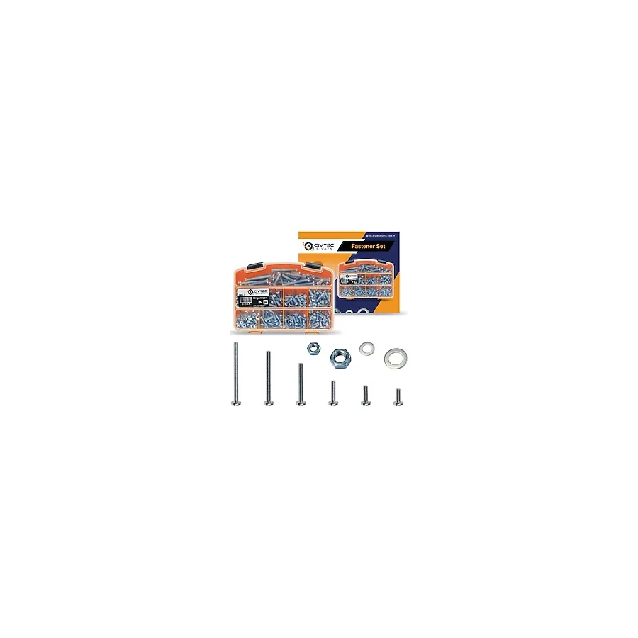 Civtec 682 Parça 16 Çeşit Ysb Vida - Somun - Pul Seti -Takım Tk-16