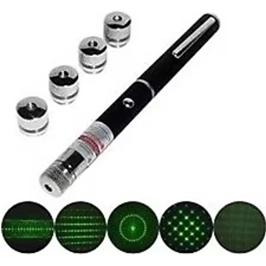 Cix 100mw 5 Başlıklı Yeşil Lazer Pointer 70127