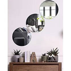 CKR TASARIM Dekoratif Daire Pleksi Ayna (20cm 3 Adet)