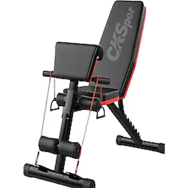 CKSpor Çok Fonksiyonlu Biceps Combo Bench - Ayarlanabilir Vücut Geliştirme Sehpası Ergonomik Siyah Tasarım