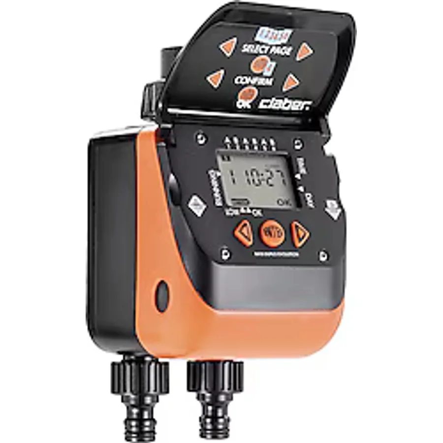 Claber 8410 Aquadue Duplo Evolution İki Çıkışlı Su Zamanlayıcısı