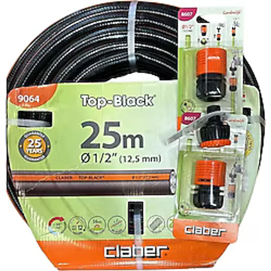 Claber Yüksek Basınç ve Isıya Dayanıklı City Water Hortum Set 25 mt
