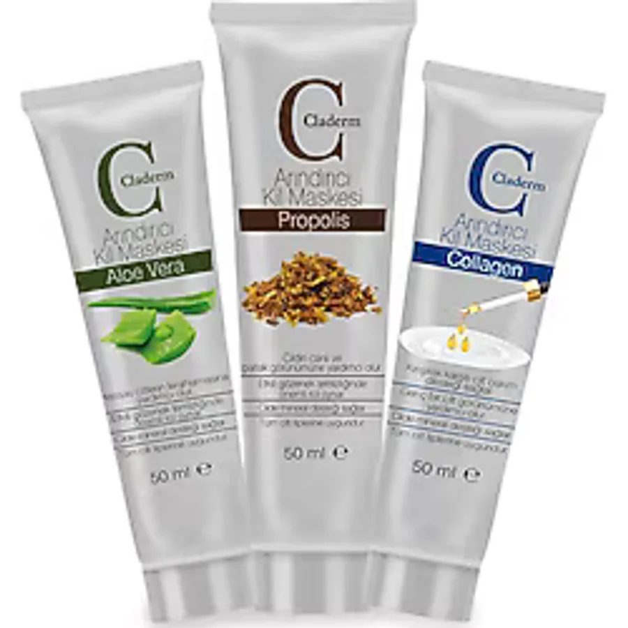 Claderm 50ML 3'lü (Aloe Vera-Propolis-Collagen) Avantaj Paketi