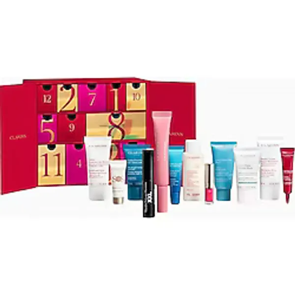 Clarins 12 Day Beauty Calendar 12 Parça Cilt Bakım ve Makyaj Seti - 12 Parça Advent Calendar