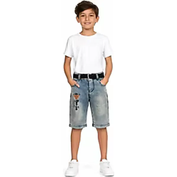 Class Erkek Çocuk Kot Kapri - 1 - 2 Yaş - Mavi