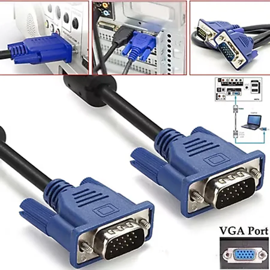 Class Monitör Kablosu Vga - Vga 1,5 Metre Vga Kablosu 1,5 Metre Görüntü Kablosu