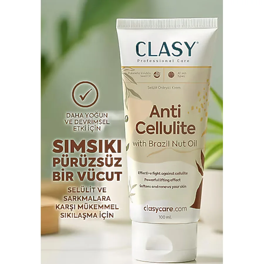 Clasy Care Anti Selülit Krem 100 ml - Selülit Karşıtı, Unisex, Tüm Cilt Tiplerine Uygun Etkili Formül