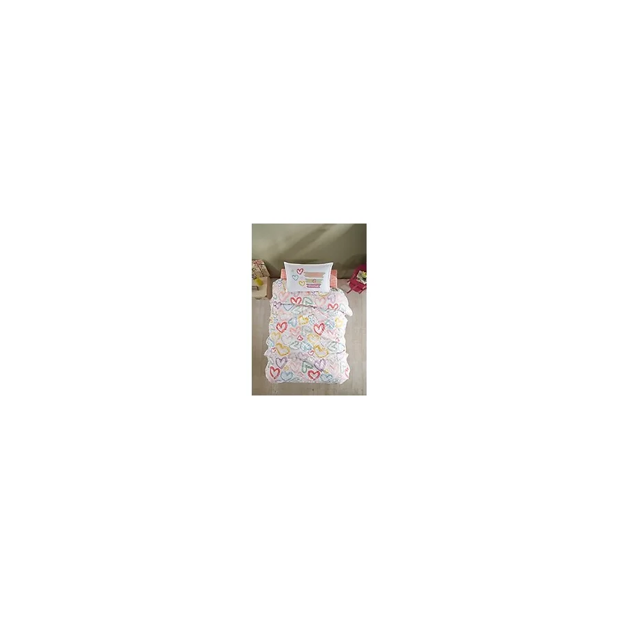 Clasy Ranforce Pamuk Tek Kişilik Dört Mevsim Set Selfie - 180 x 230 cm - Taş Rengi
