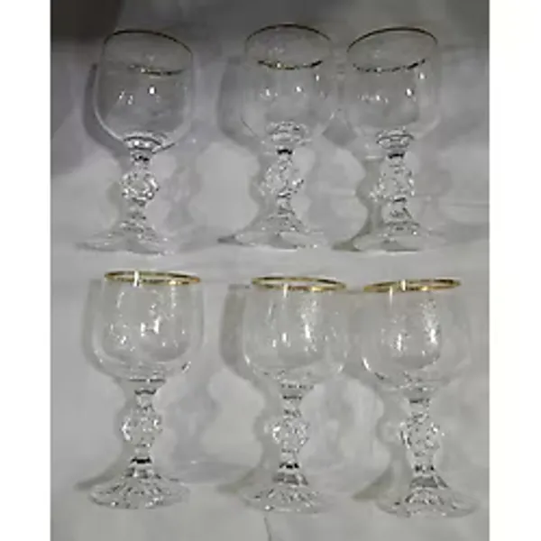 Claudia Bohemia Crystal 6'lı Kahve Yanı Su Bardak Kadeh Set 150 ml Sofra Mutfak Ev Lombardino