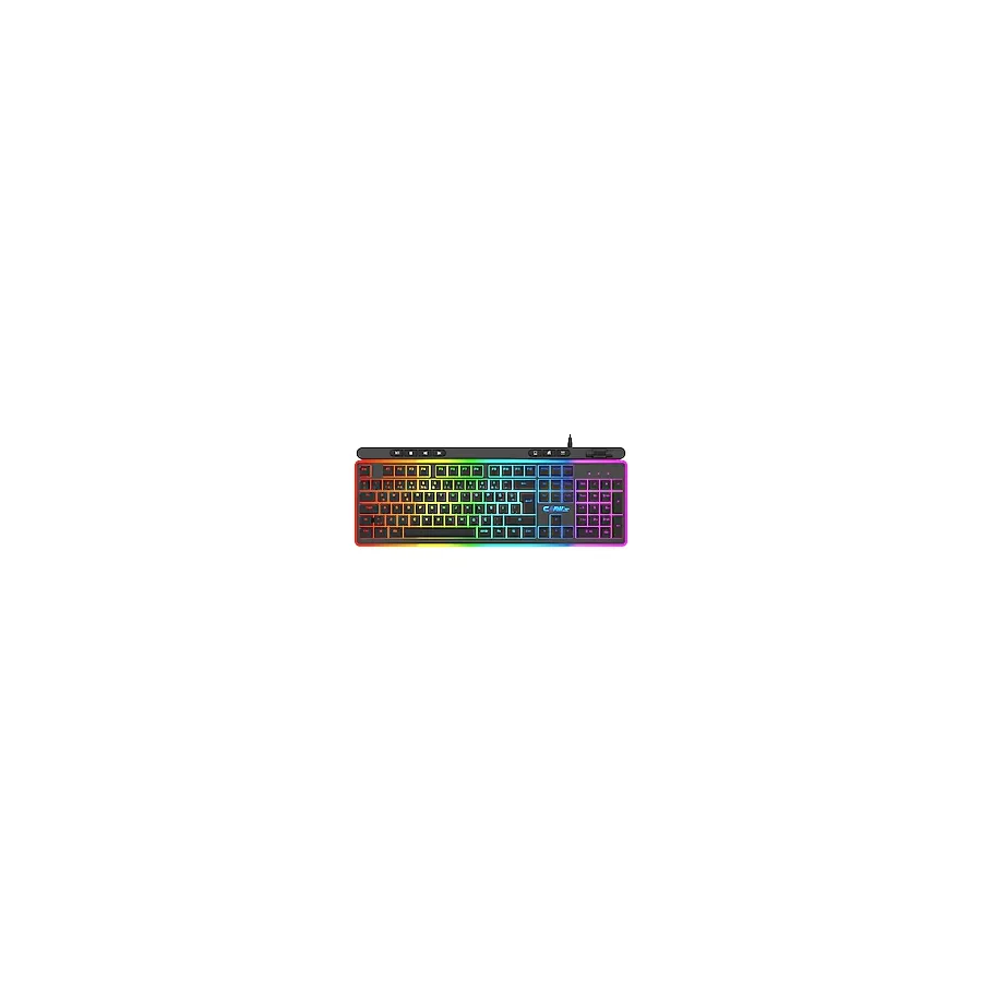 Claw's Nova K1 Makro Yazılım & 360 Derece RGB 104+7 Tuşlu Rollover Ses Kontrol Mekanizmalı Gaming Klavye