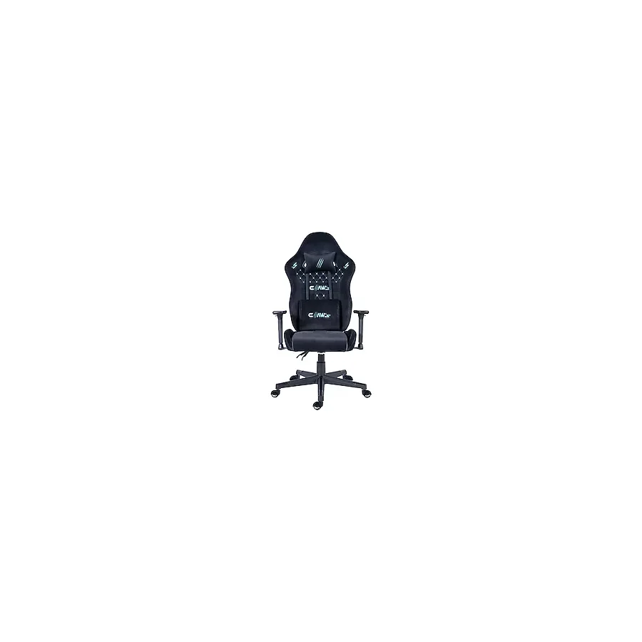 Claw's Z12 Özel Dokuma Terletme Yapmaz Kadife Kumaş- Ergosupport Kadife Bel & Baş Yastığı - 3D Kolçak - Çelik & Ahşap Iskeletli Premium Oyuncu Koltuğu - Siyah - Mavi