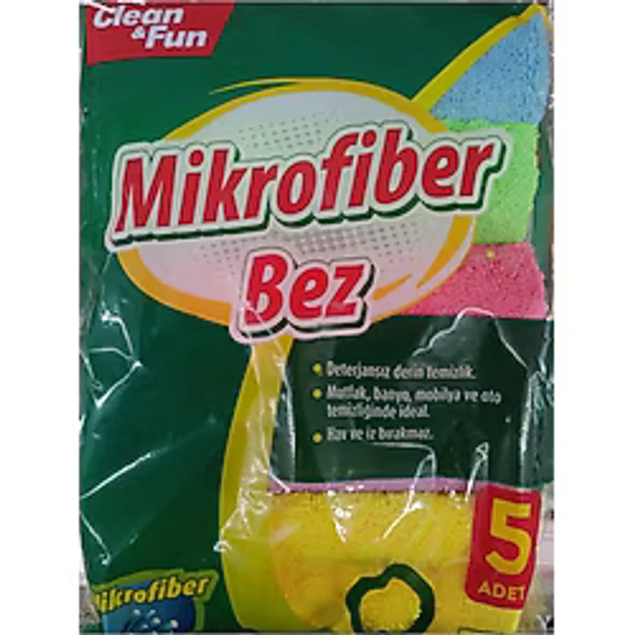 Clean&Fun 5'li Temizlik Bezi