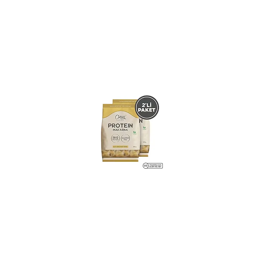 Clean Powders Protein Makarna Sarı Mercimek 240 Gr 2 Adet