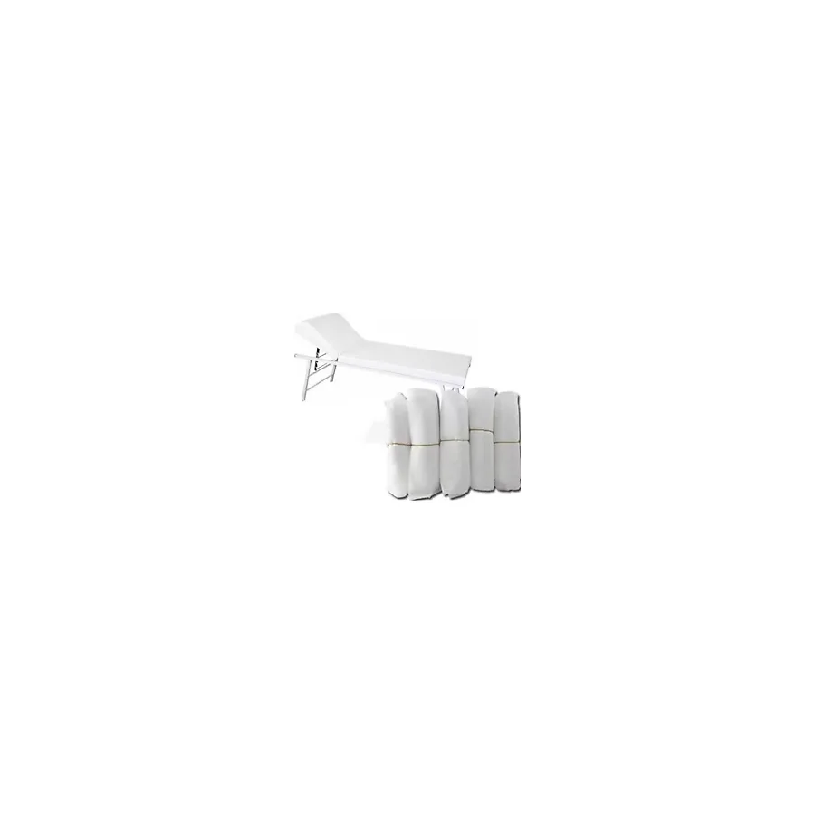 Clean Stoff Beyaz Sedye Örtüsü Kalın 80X220 Lastikli Sedye Örtüsü 10'lu