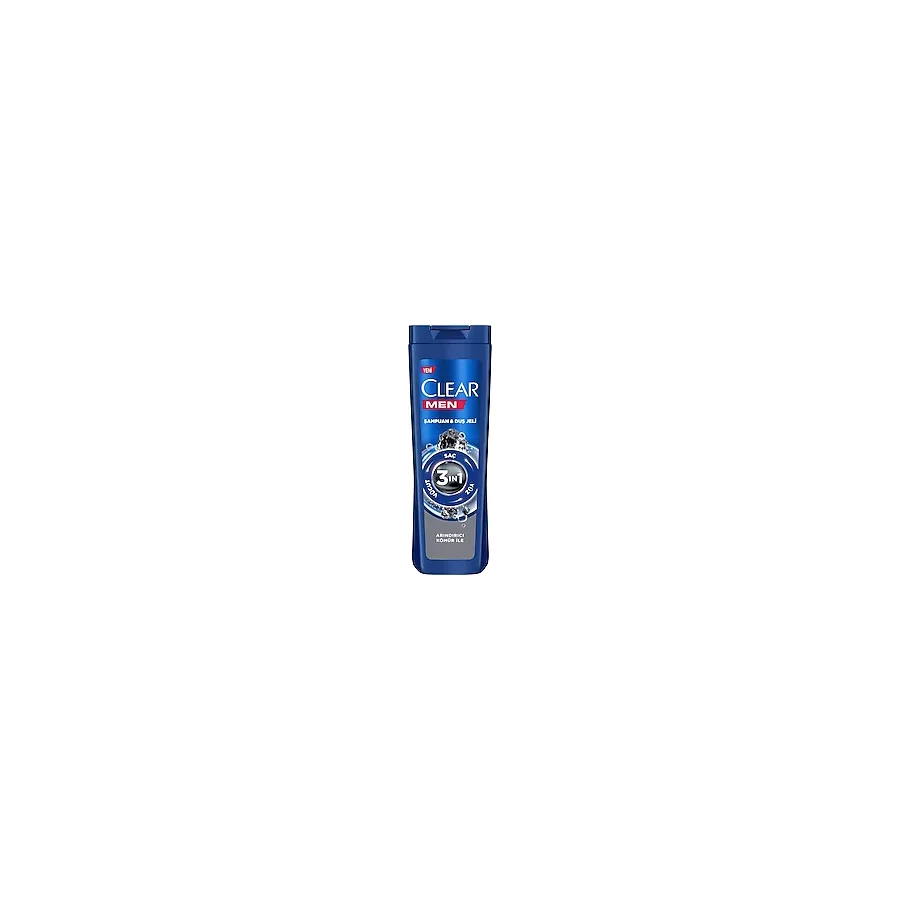 Clear Men 3 in 1 Arındırıcı 350 ml Kepek Şampuanı ve Duş Jeli