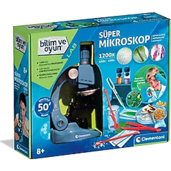 Clementoni 64741 Bilim ve Oyun Süper Mikroskop
