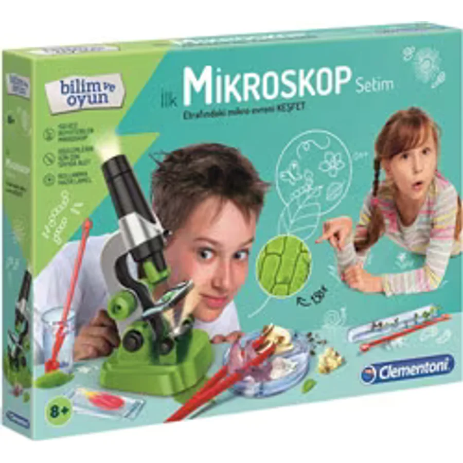 Clementoni Bilim ve Oyun İlk Mikroskop Setim 64963