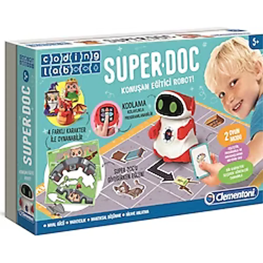 Clementoni Coding Lab Super DOC Eğitici Konuşan Robot 64960