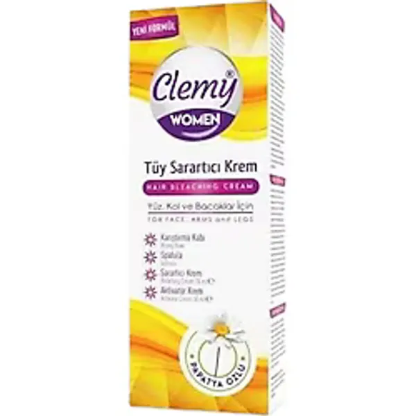 Clemy Women Tüy Sarartıcı Krem 70 Ml Ve Aktivatör Krem Yüz,Kol Ve Bacaklar İçin 35 Ml