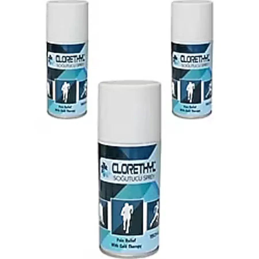 Clorethyl Soğutucu Sprey 3 x 150 ML