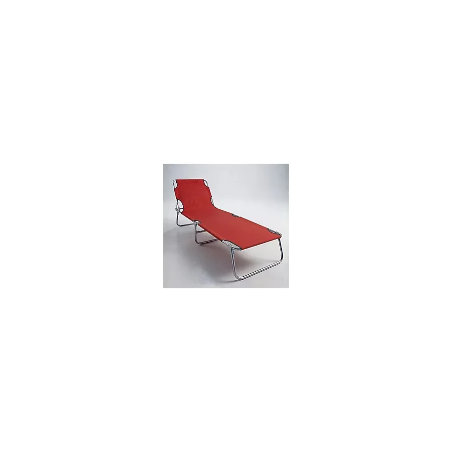 cm Proger Kırmızı Şezlong Katlanır Sırt Ayarlı Plaj Bahçe Yatağı Kamp Deniz Sandalyesi