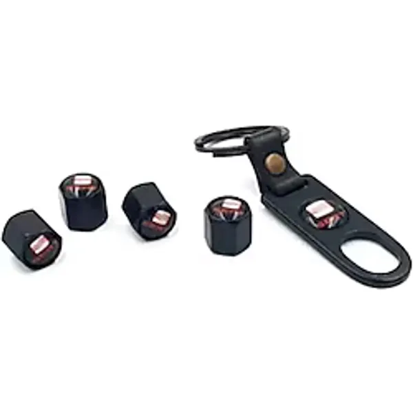 CMS OTO AKSESUAR Seat Anahtarlıklı Sibop Kapağı - Seat Siyah Sibop Kapak Set